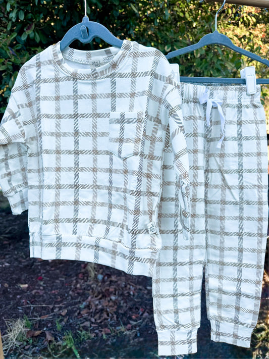 Plaid Palooza Jogger Set | Boys