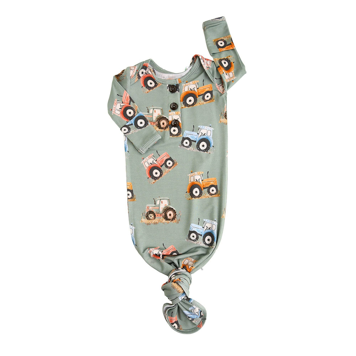 Harvest Tractor Bamboo Gown | Newborn