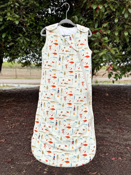 Gone Fishing Bamboo Sleep Sack | 1.0 TOG