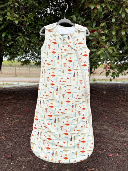 Gone Fishing Bamboo Sleep Sack | 1.0 TOG