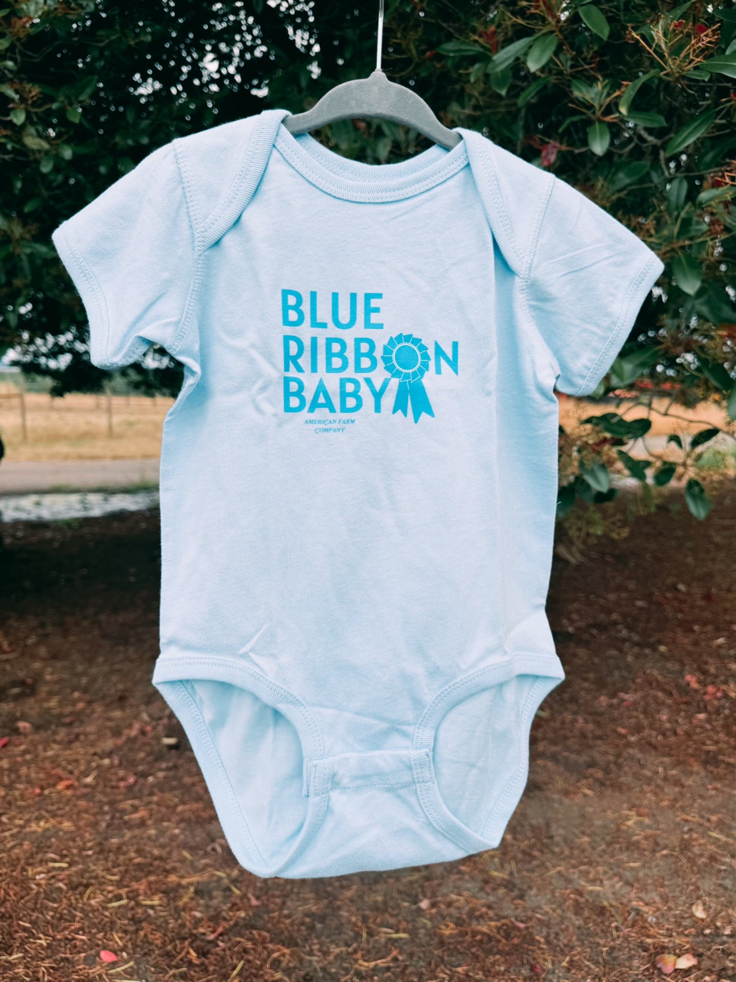 Blue Ribbon Baby Graphic Onesie | Boys