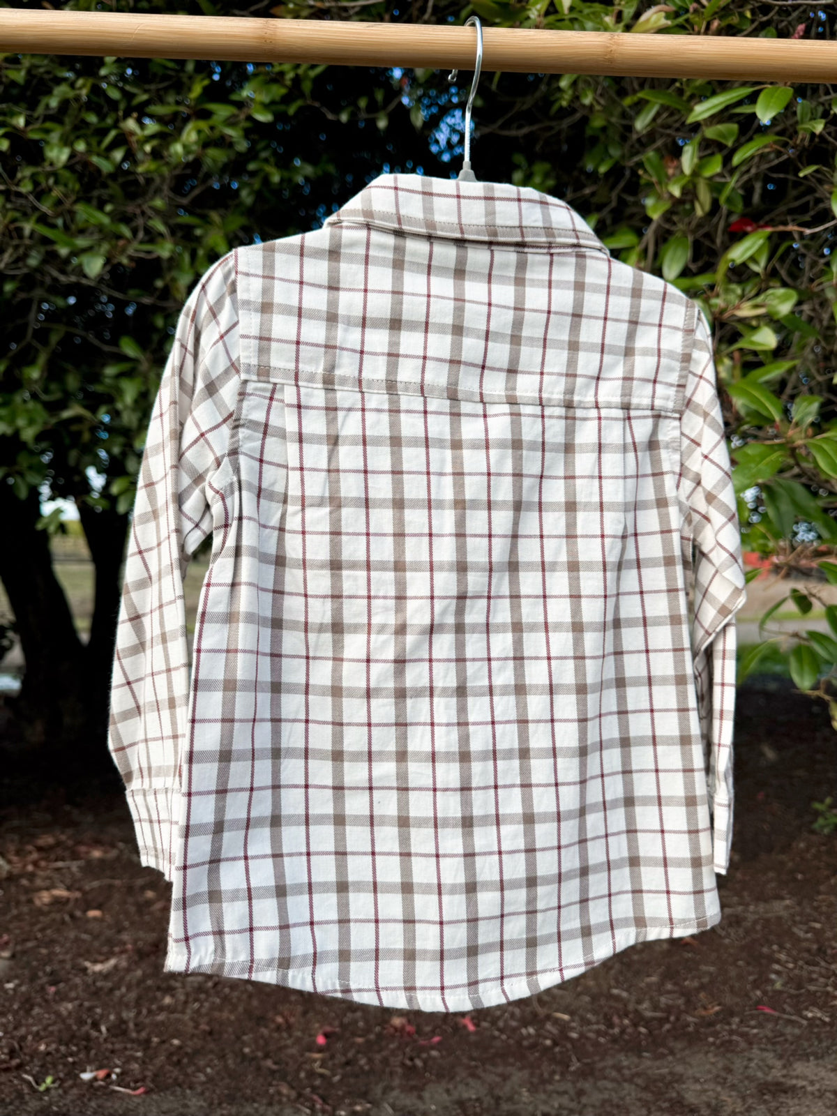 Poplin Plaid Shirt | Boys