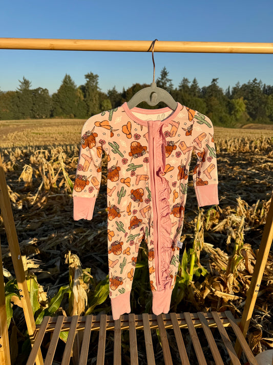 Pink Highlander Zip Pajamas