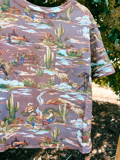 Wild West Cowboy Pocket Tee | Boys