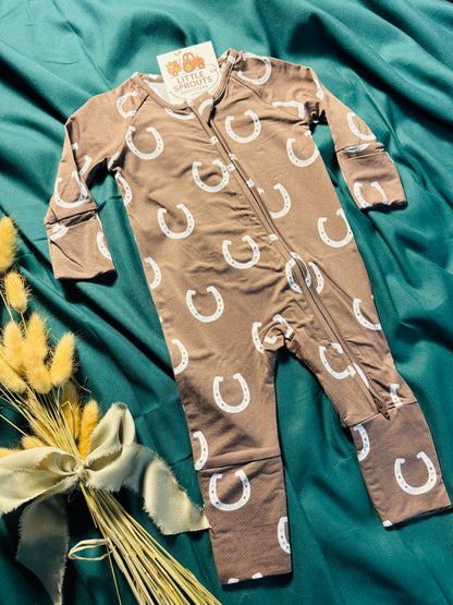 Giddy Up Bamboo Zip Pajamas