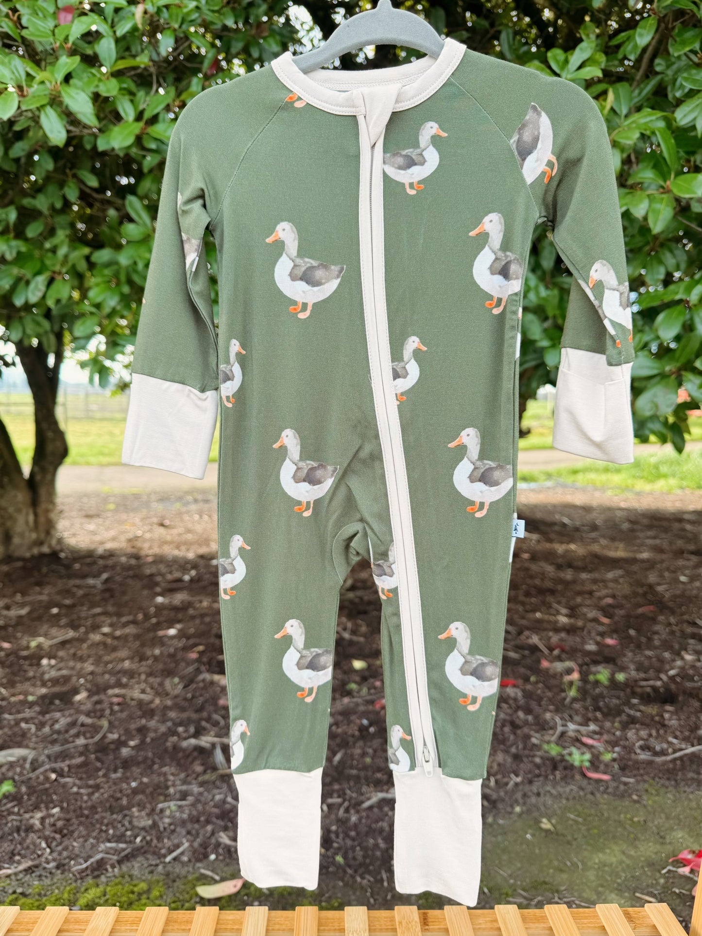 Mallard Duck Zip Pajama