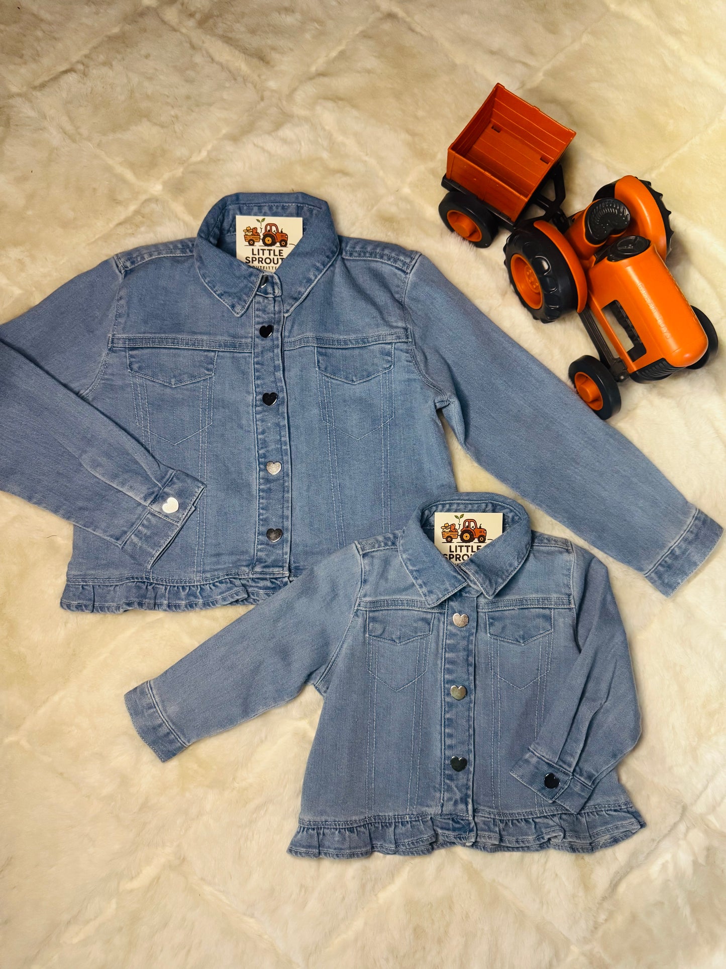 Ruffle Denim Jacket