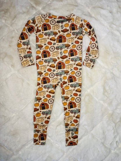 Harvest Zipper Pajama