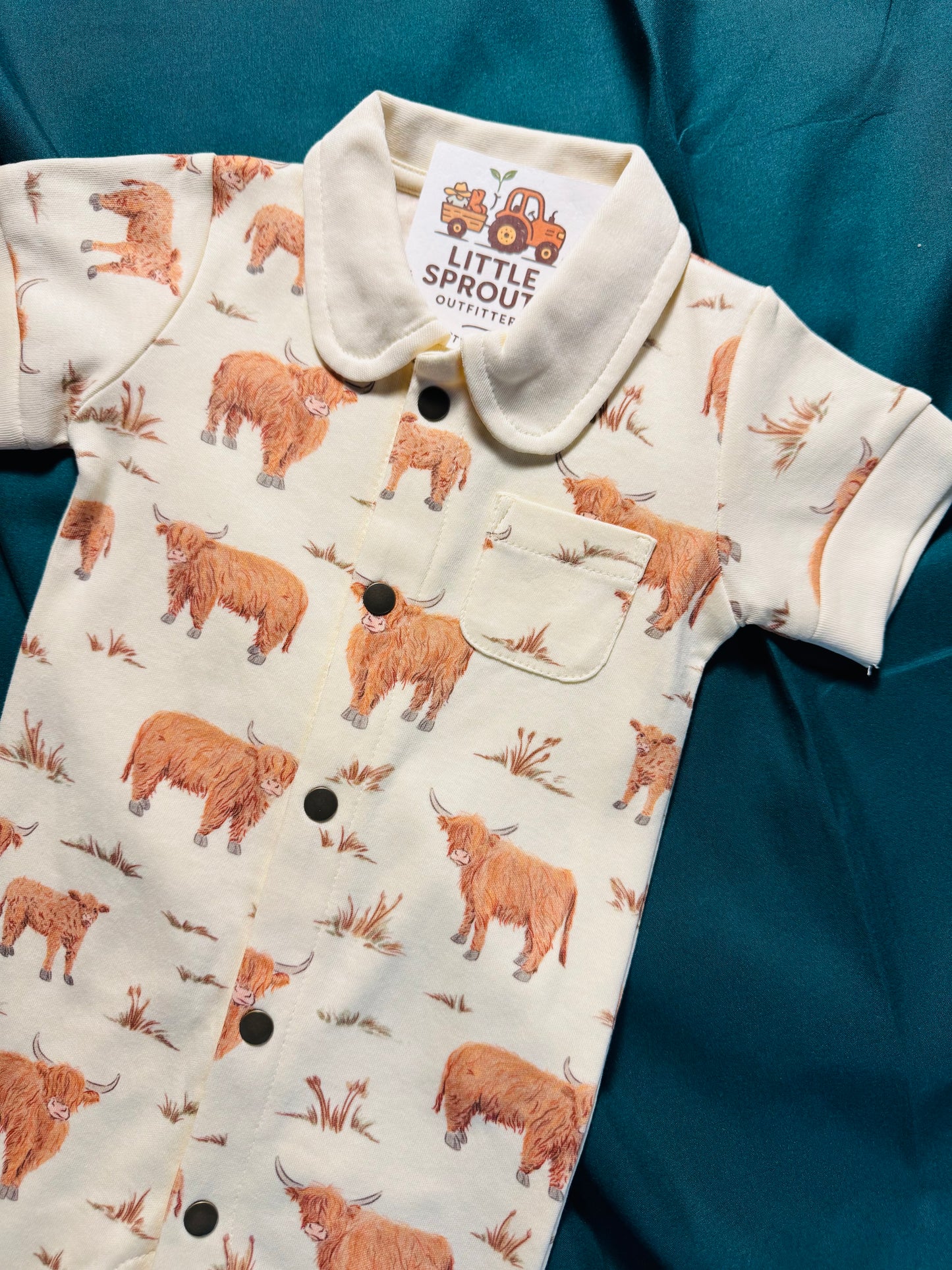 Highland Cow Romper