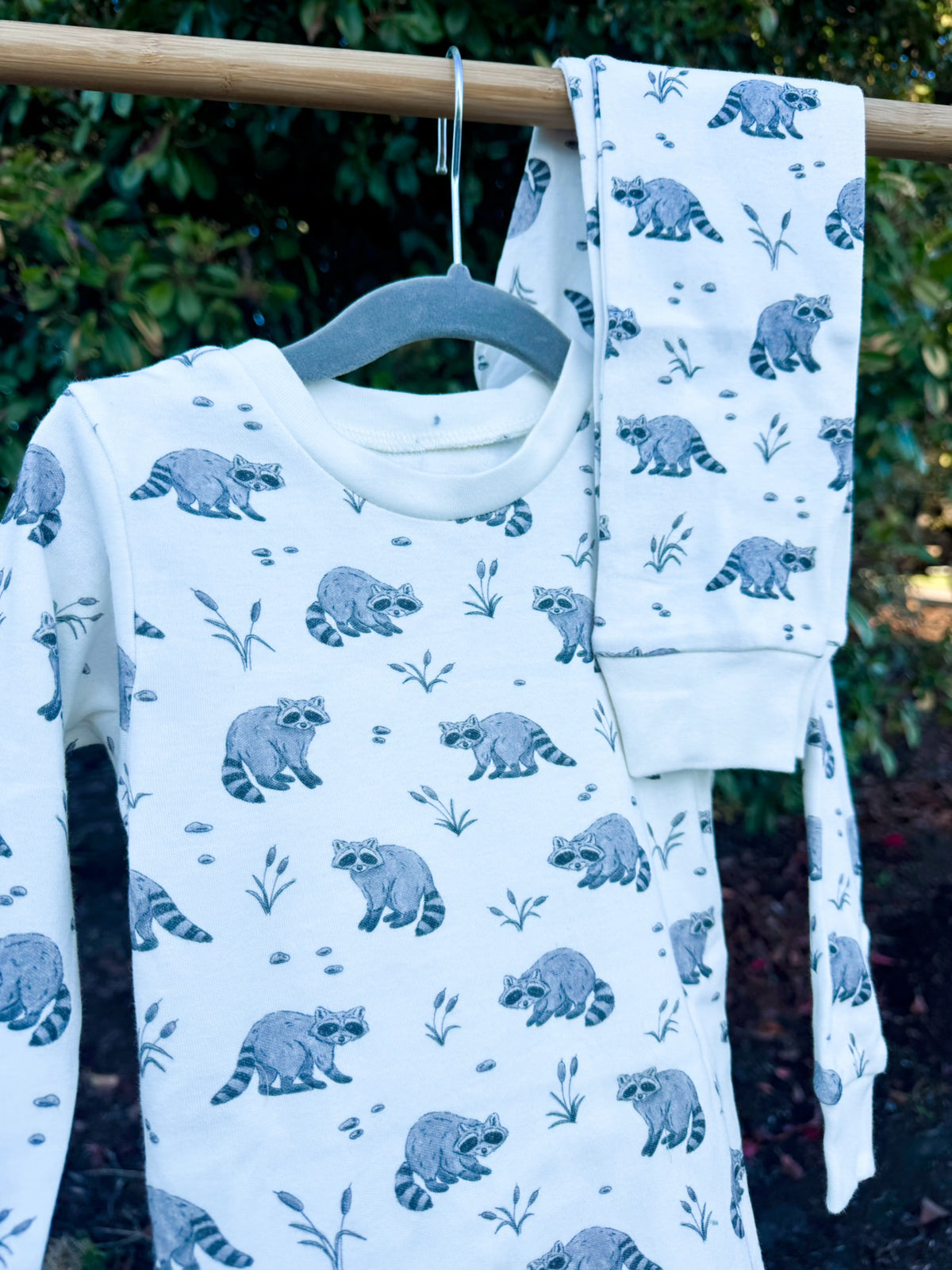 Raccoon Organic Cotton Pajama Set