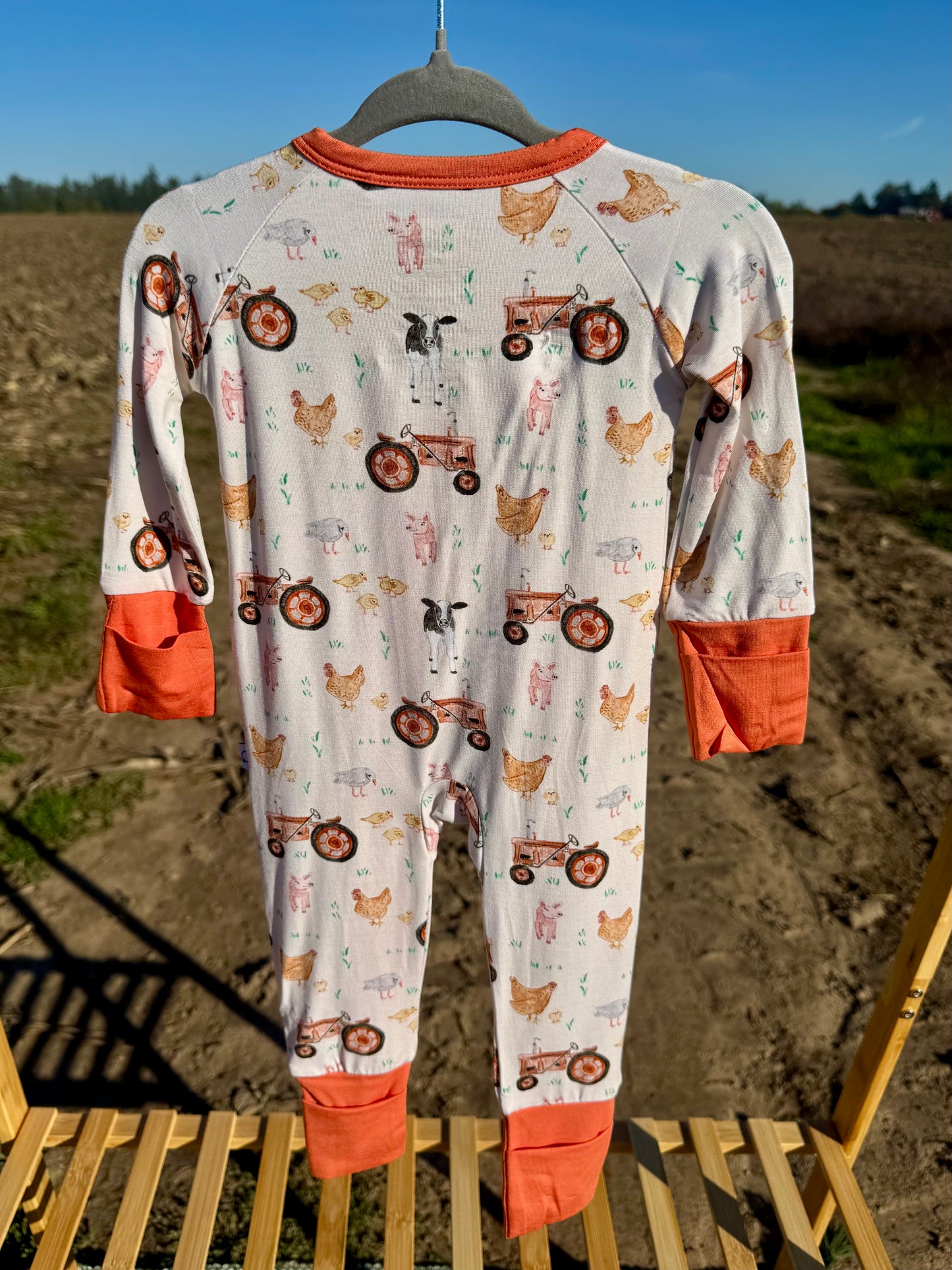 Farm Friends Zip Pajama
