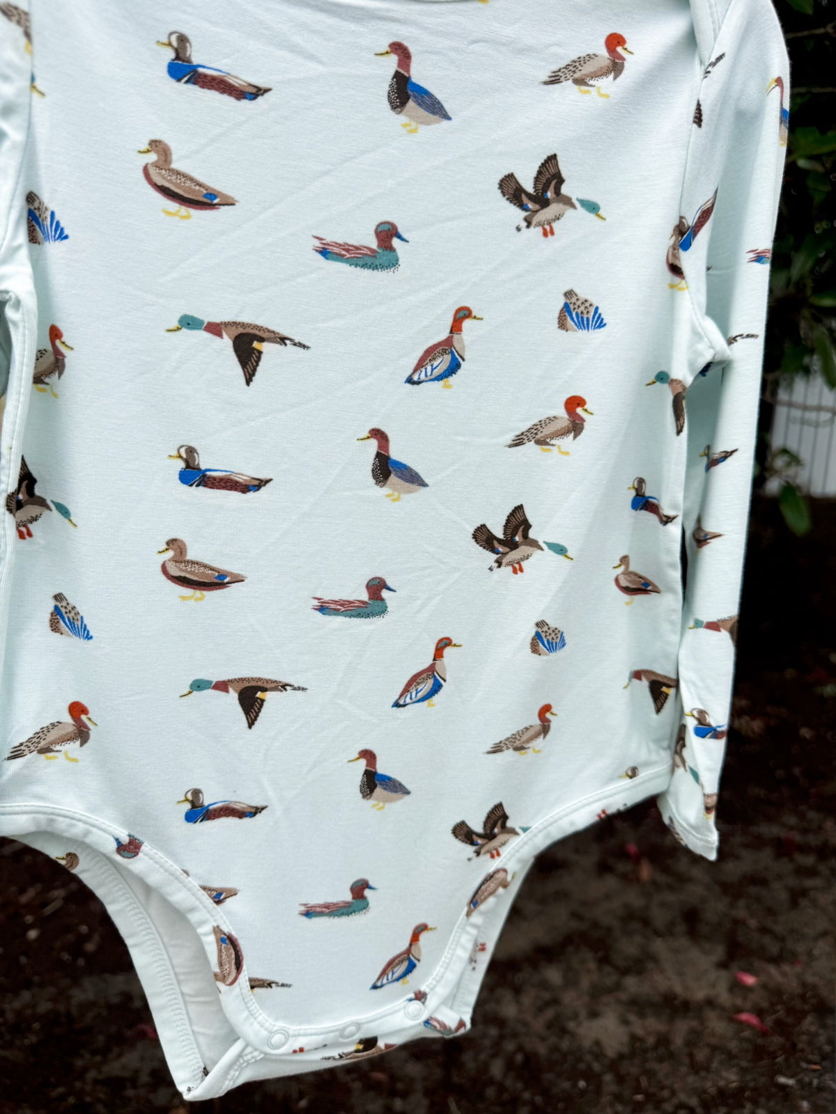 Duck Long Sleeve Bamboo Bodysuit