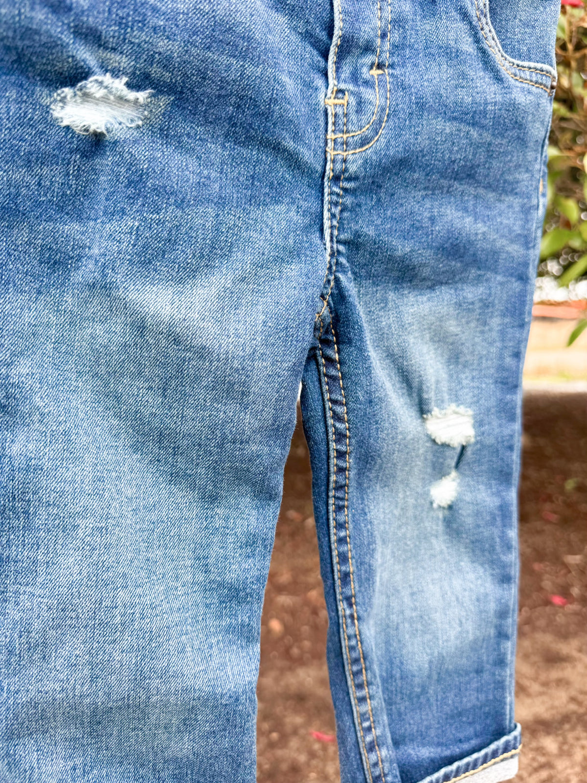 Straight Leg Stretch Denim Jeans | Boys