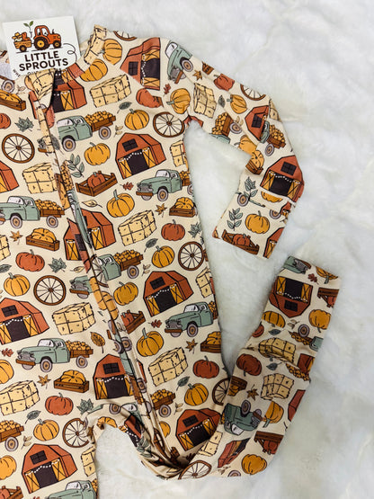 Harvest Zipper Pajama