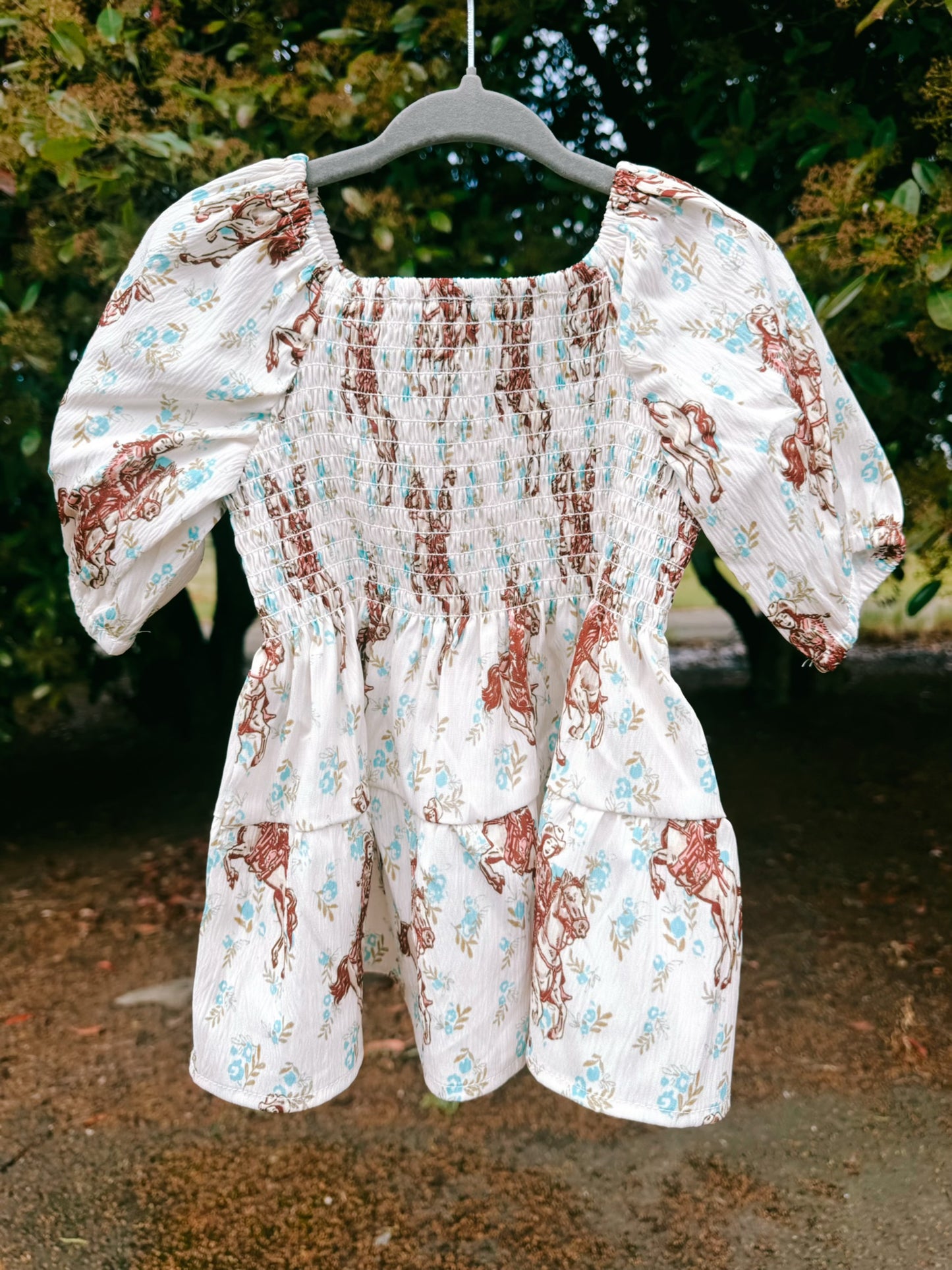 Wildflower Western Smocked Top | Girls