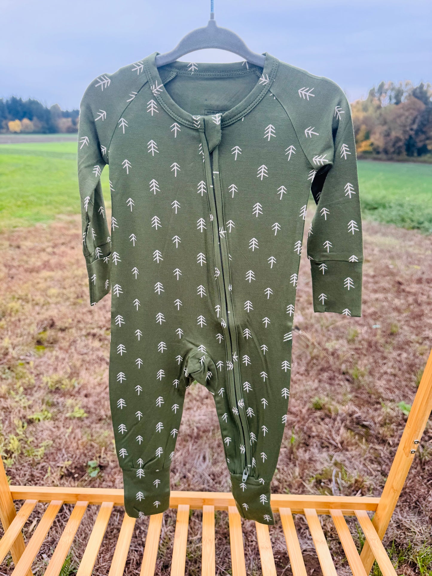 PNW Tree Zip Pajamas