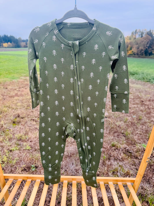 PNW Tree Zip Pajamas