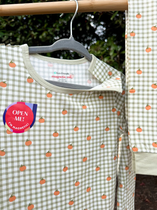 Magnetic Me Pumpkin Plaid Modal Pajama Set