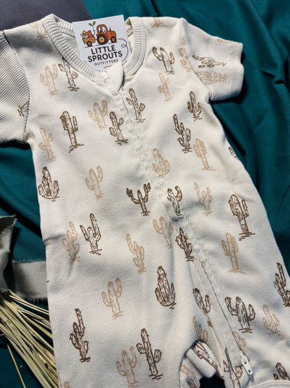 Cactus Short Zip Romper