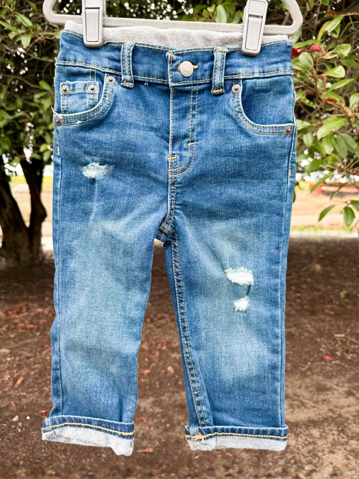Straight Leg Stretch Denim Jeans | Boys