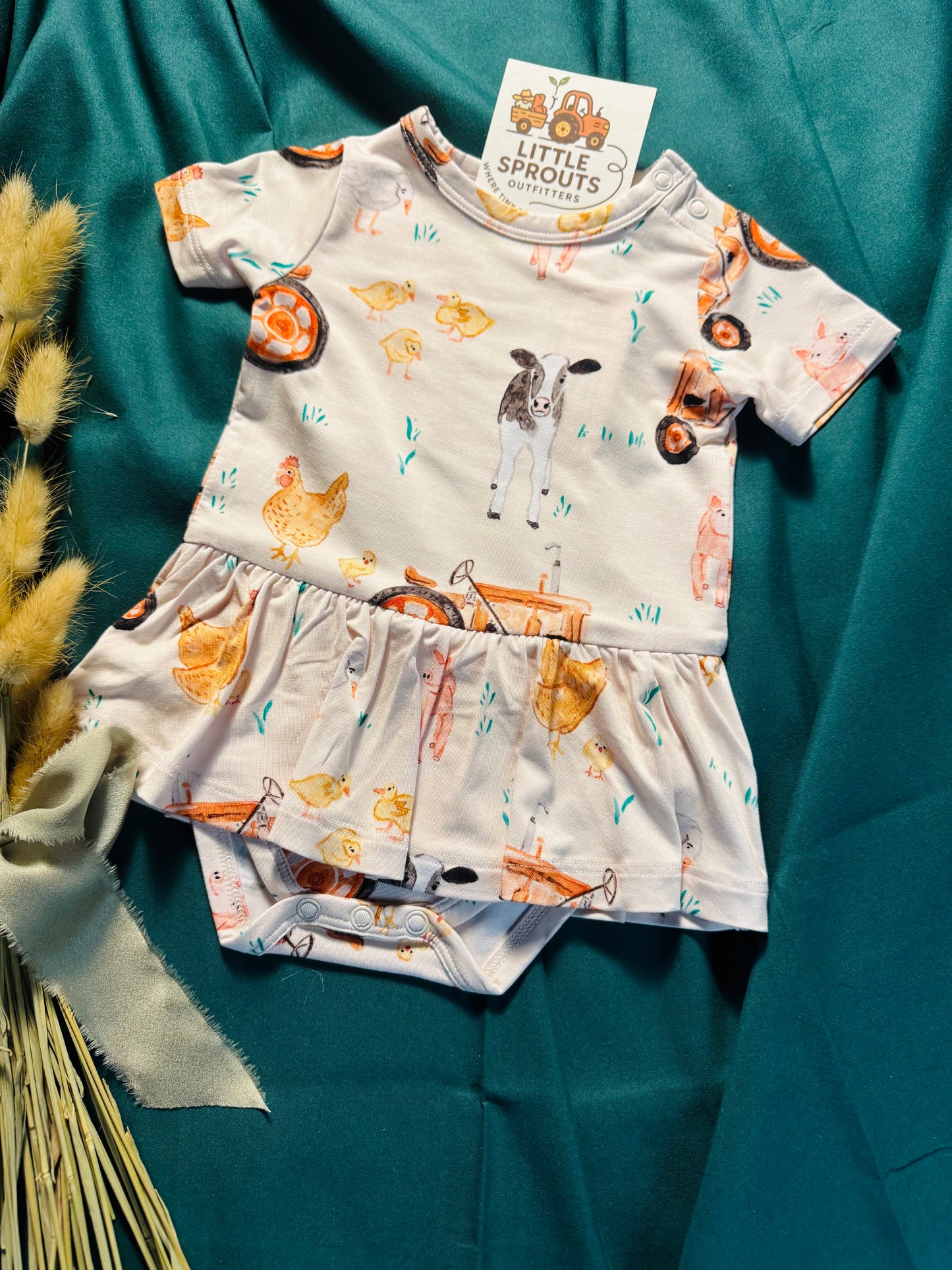 Pasture Pals Bamboo Tutu Bodysuit Dress