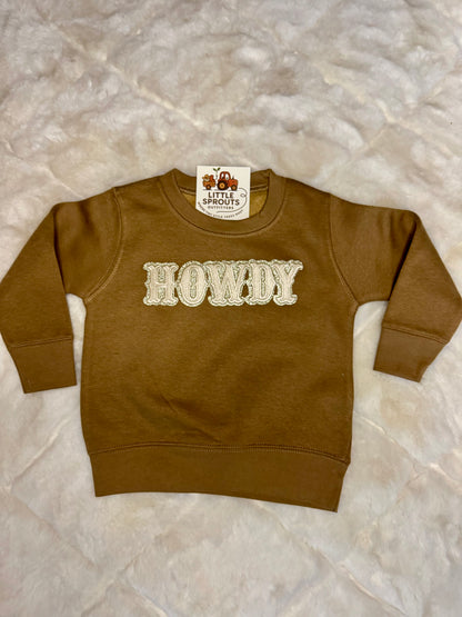 Howdy Sparkle Patch Sweatshirt