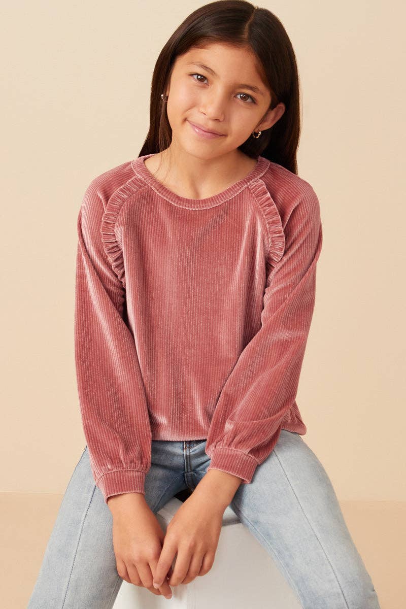 Mauve Velvet Top