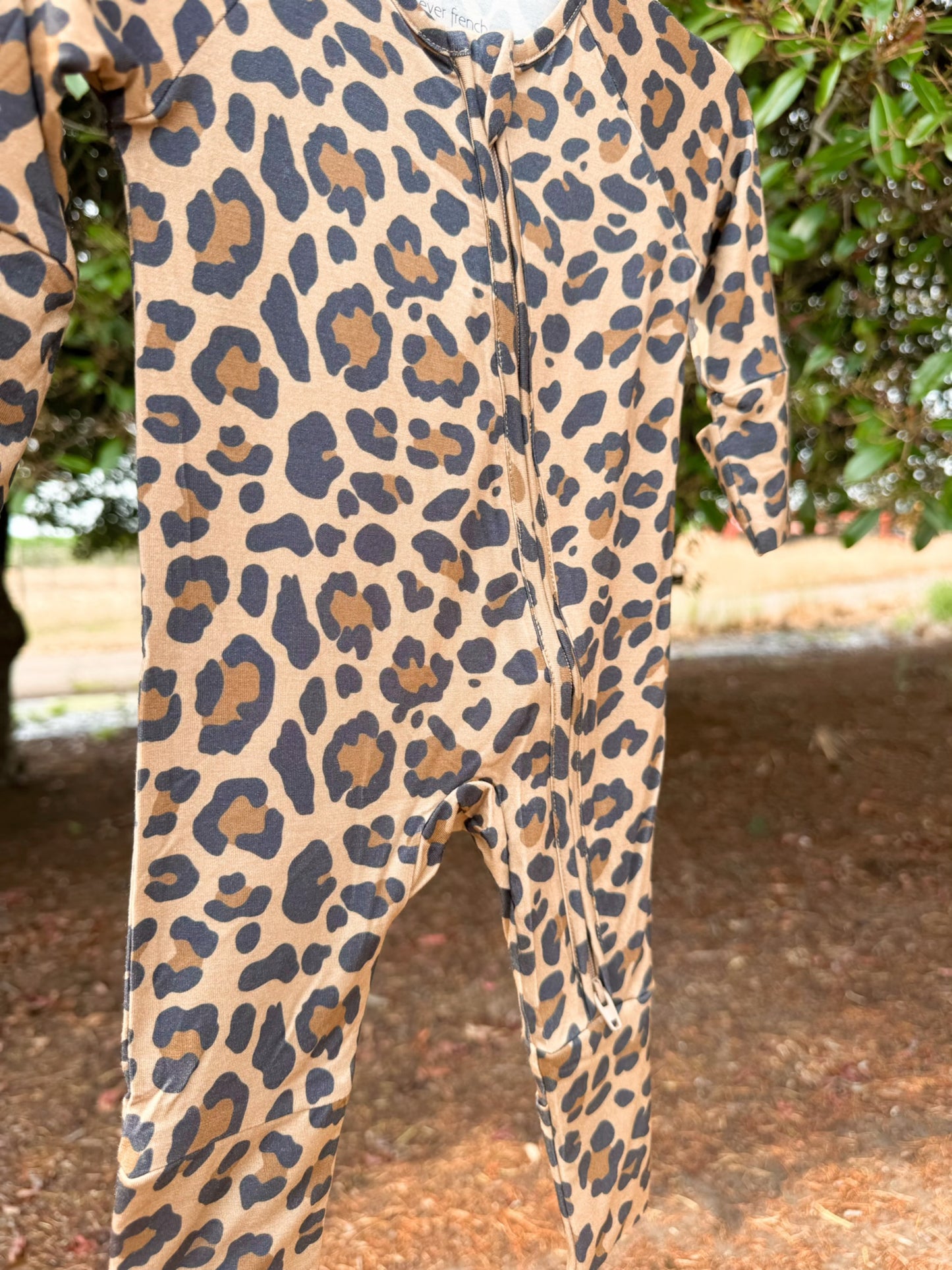 Wild Leopard Bamboo Zip Sleeper | Girls