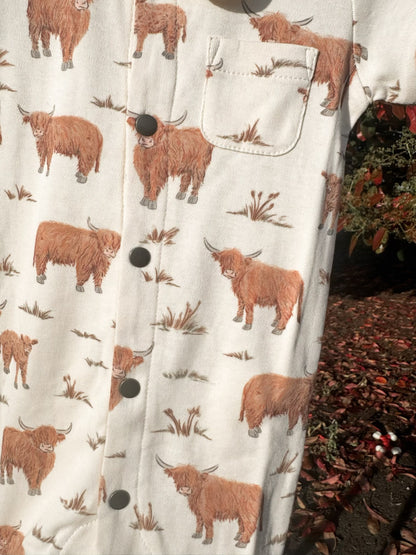 Highland Cow Romper