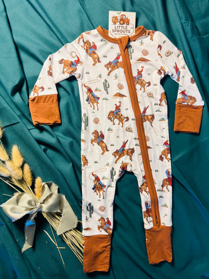 Buckaroo Bamboo Zip Pajama | Boys