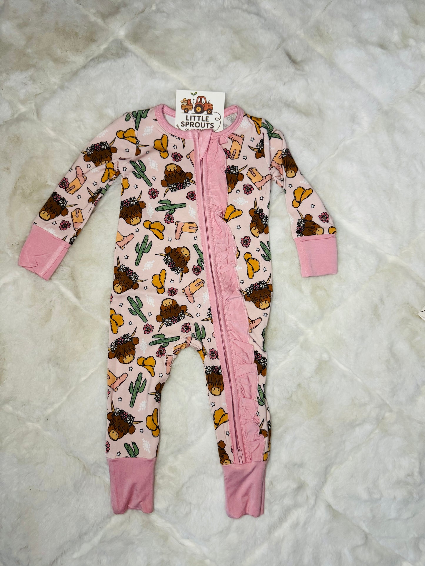 Pink Highlander Zip Pajamas
