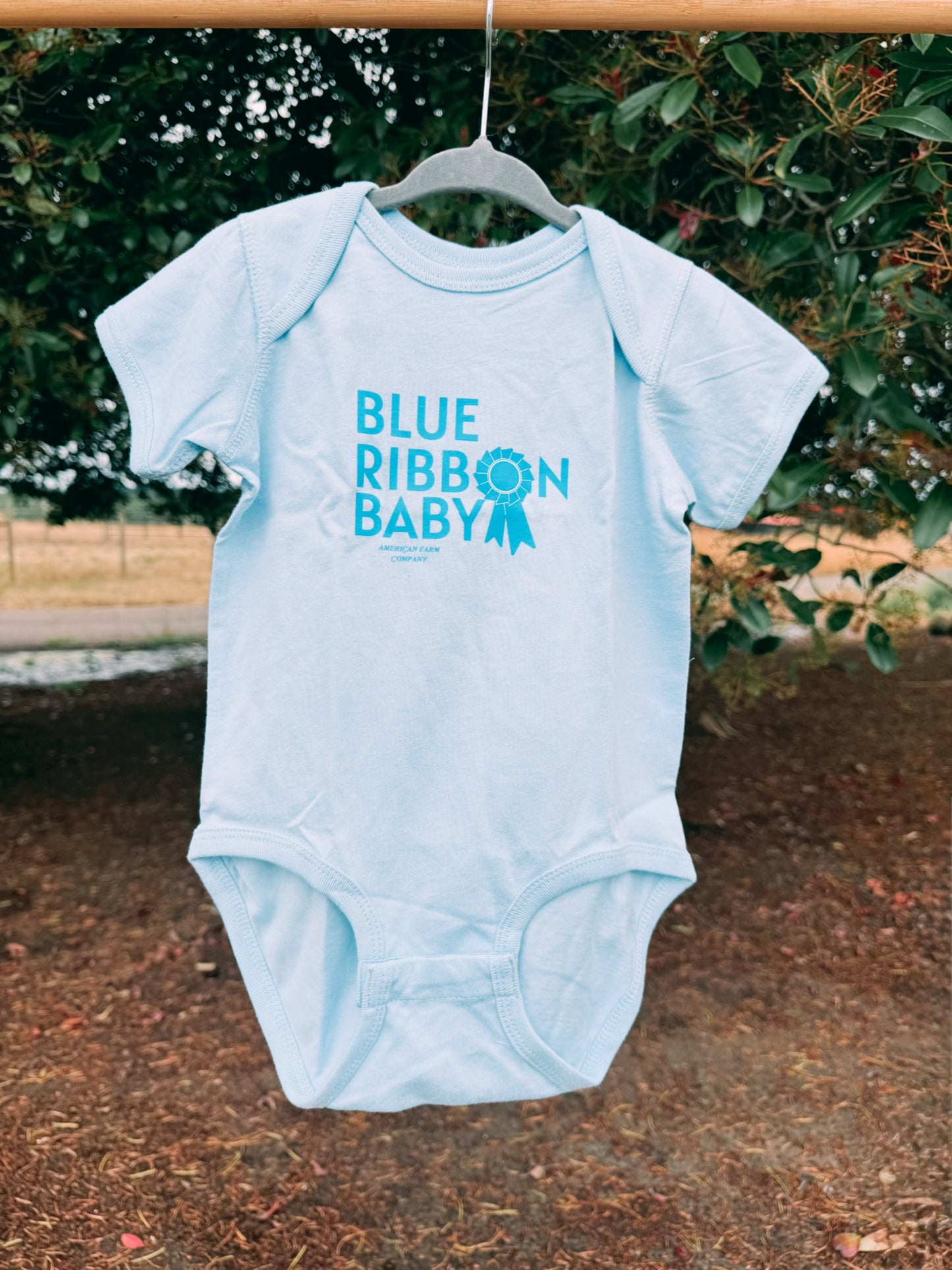 Blue Ribbon Baby Graphic Onesie | Boys