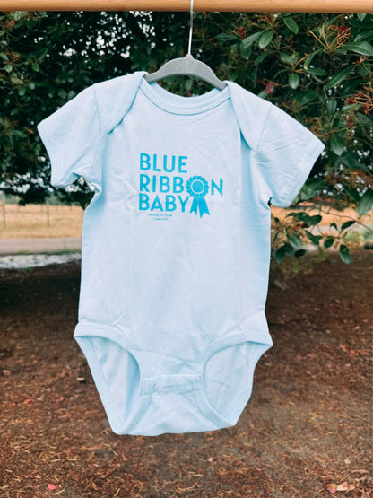 Blue Ribbon Baby Graphic Onesie | Boys
