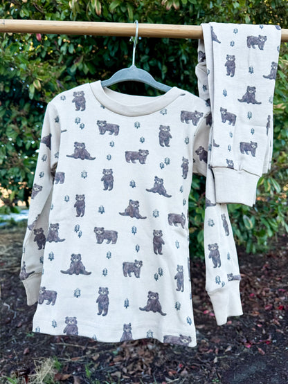 Black Bear Organic Cotton Pajama Set