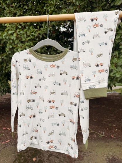 Sage Tractor 2pc Pajama
