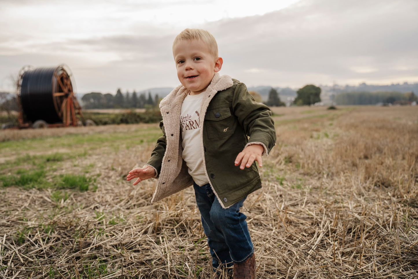Olive + Sherpa Jacket