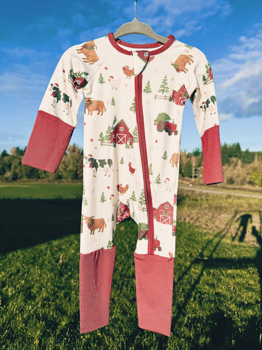 Barnyard Zip Pajama