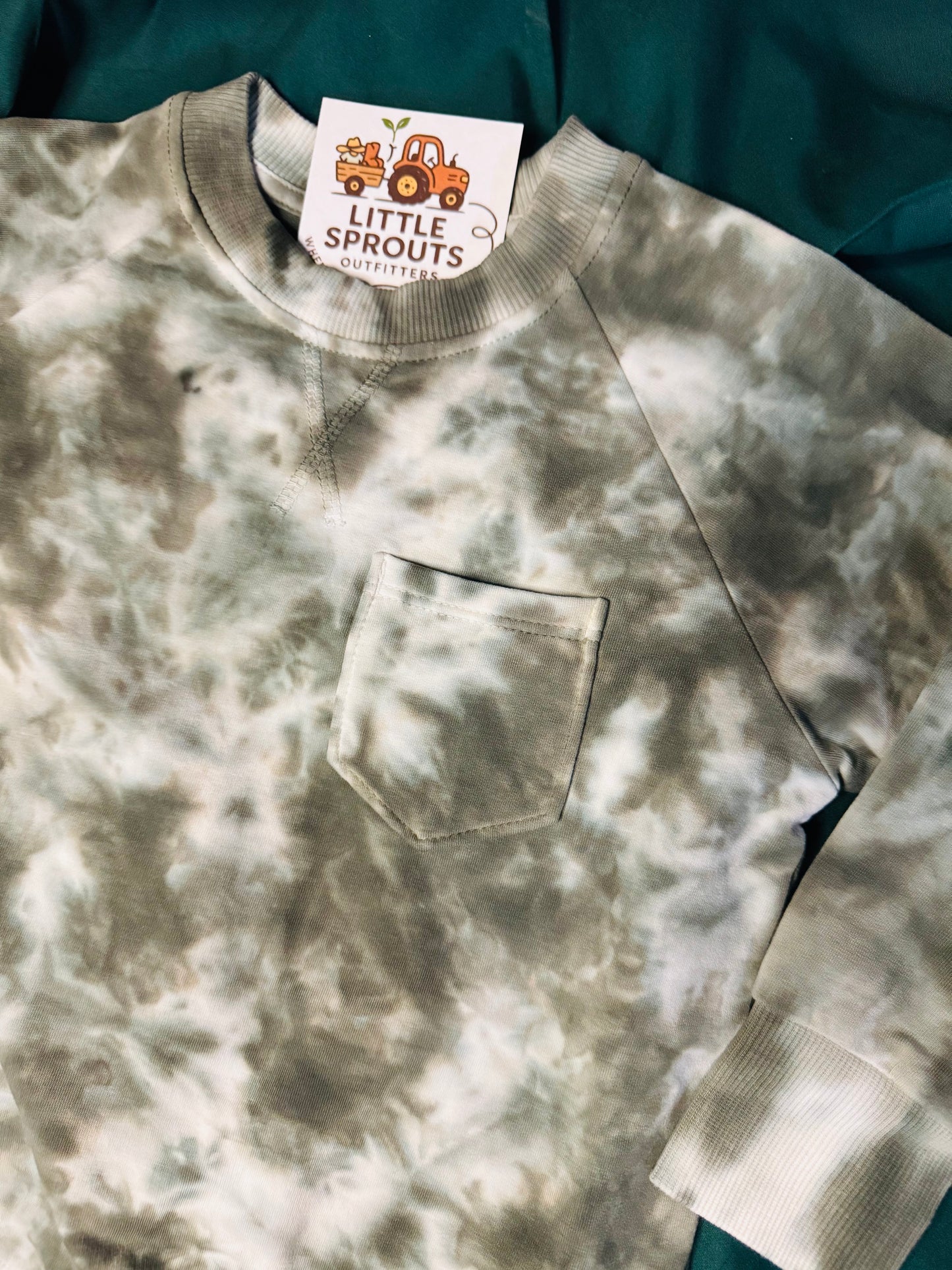 Sage Marble Crewneck