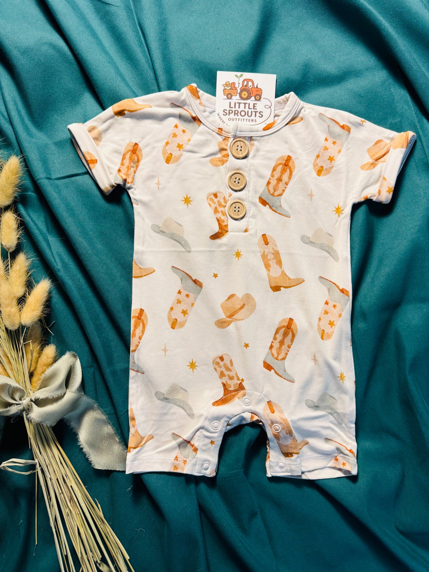 Boot Scootin Wrangle Romper | Boys