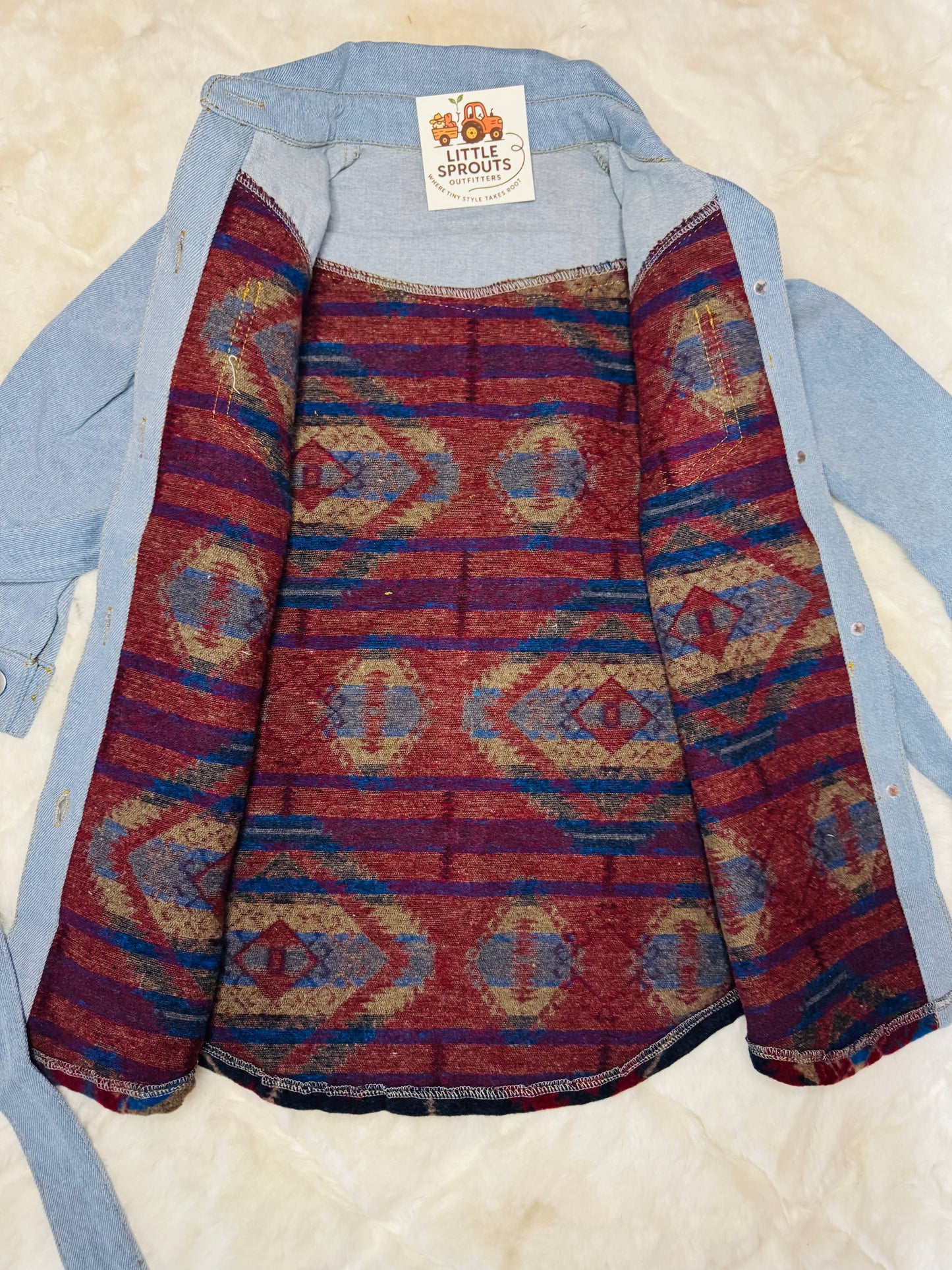 Southwestern Denim Dress