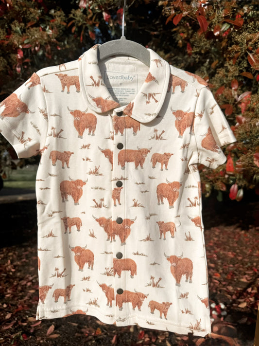 Highland Cow Snap Tee