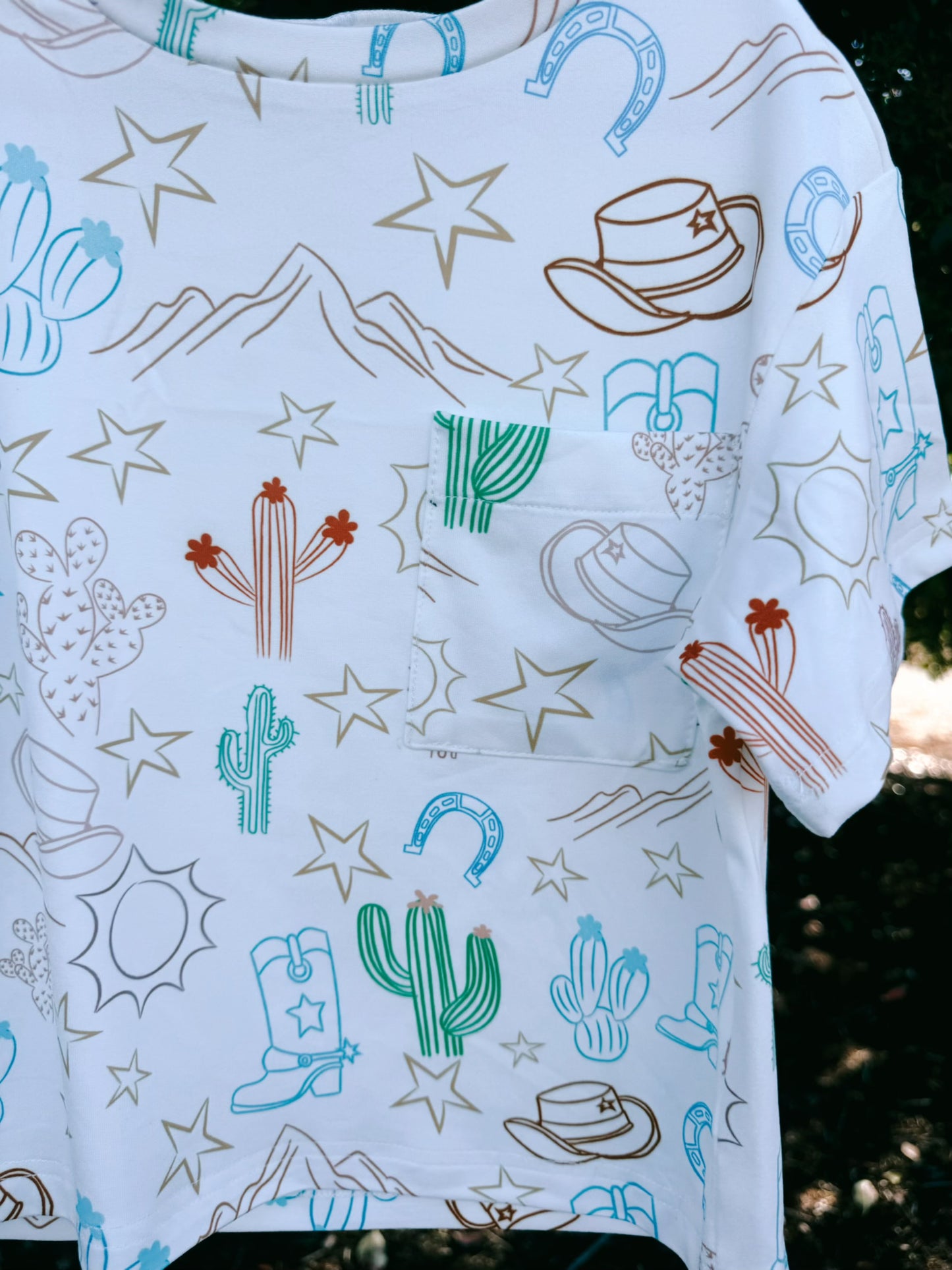 Western Stamp Pocket Tee | Boys