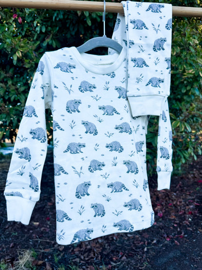 Raccoon Organic Cotton Pajama Set