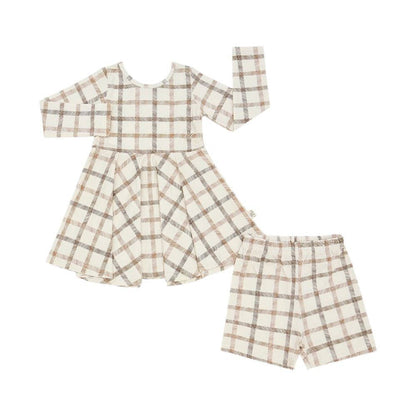 Plaid Palooza Twirl Dress + Shorts | Girls