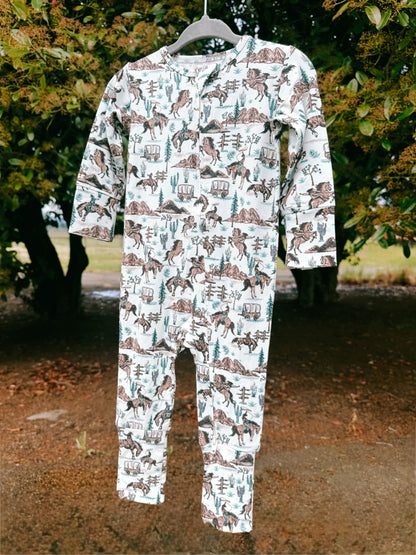 Dusty Ridge Bamboo Zip Pajama | Boys