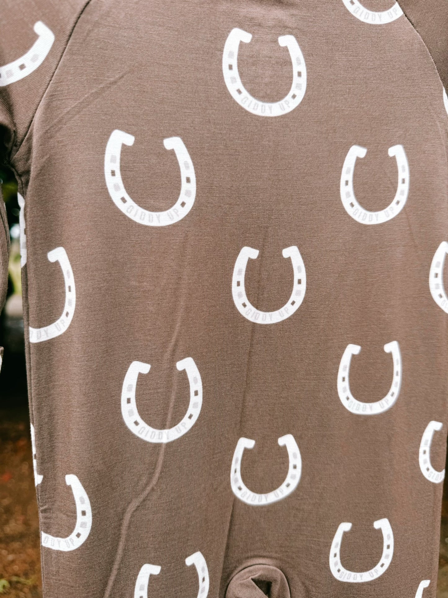 Giddy Up Bamboo Zip Pajamas