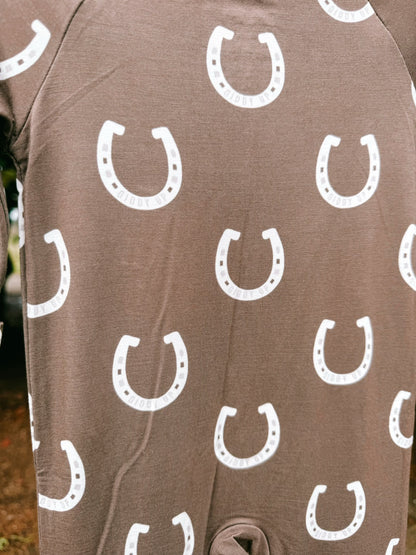 Giddy Up Bamboo Zip Pajamas