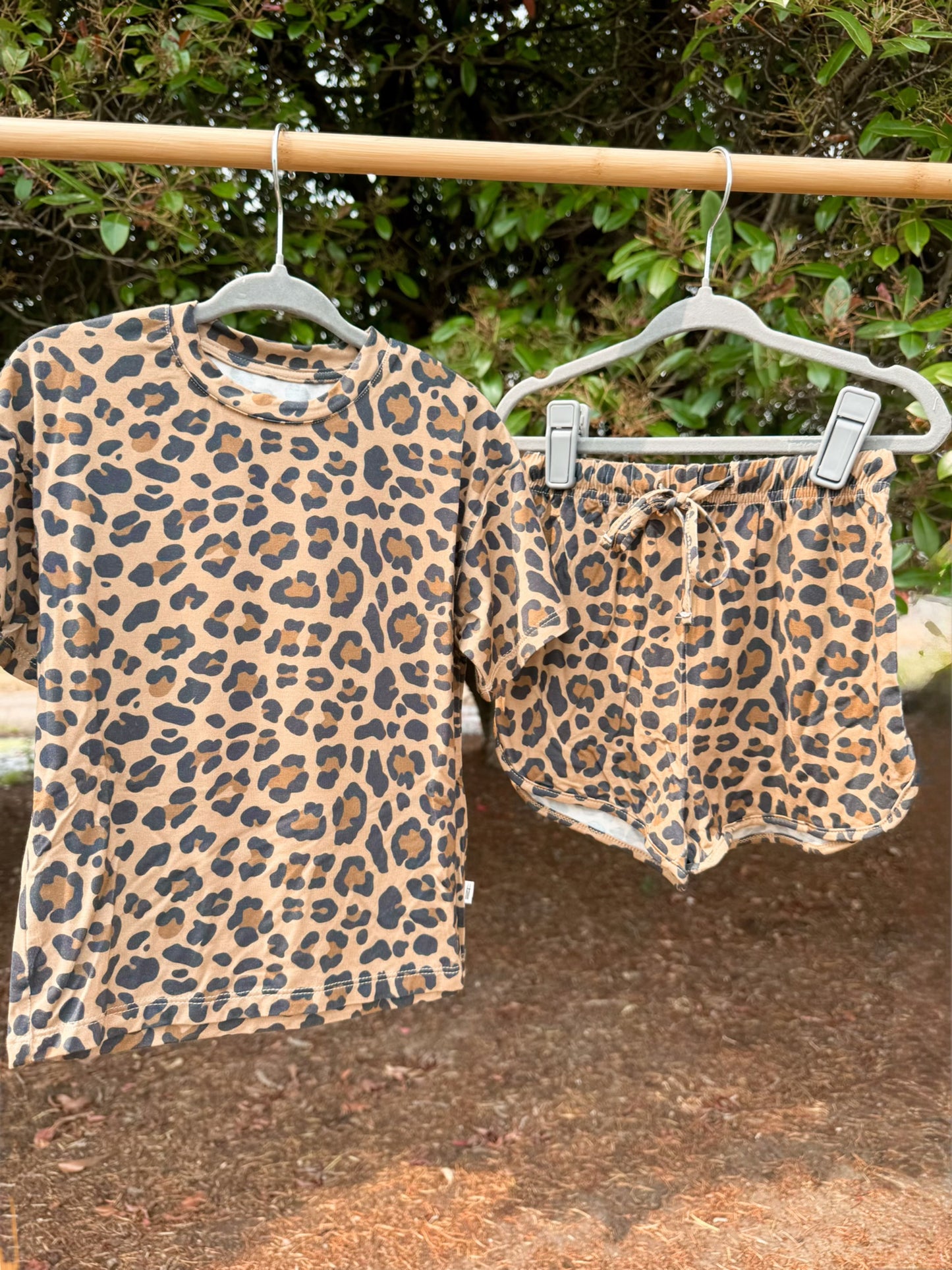 Wild Leopard Bamboo Short Set | Girls