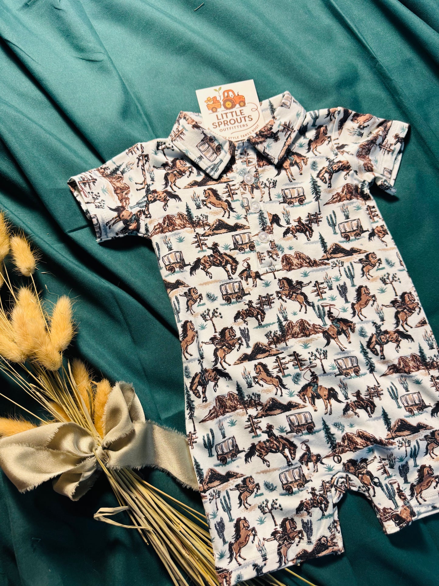 Dusty Ridge Bamboo Romper | Boys