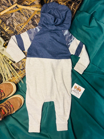 Camo Henley Romper